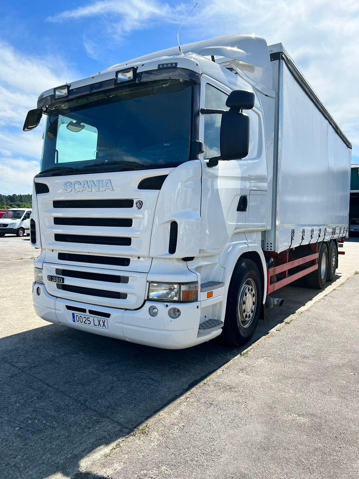 CAMION SCANIA 380 CON CARRETILLA MOFFET M4 - Camião de lona: foto 1 CAMION SCANIA 380 CON CARRETILLA MOFFET M4 - Camião de lona: foto 1