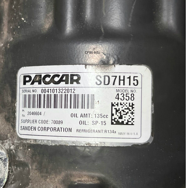 DAF 2020 - Compressor de ar condicionado: foto 2 DAF 2020 - Compressor de ar condicionado: foto 2