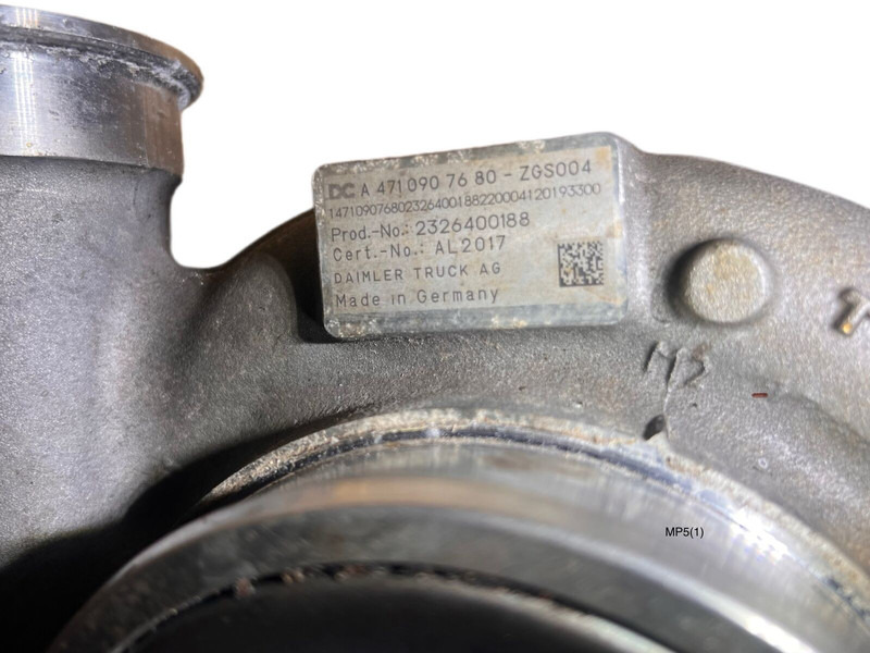 Mercedes-Benz MP5 - Turbocompressor: foto 4 Mercedes-Benz MP5 - Turbocompressor: foto 4