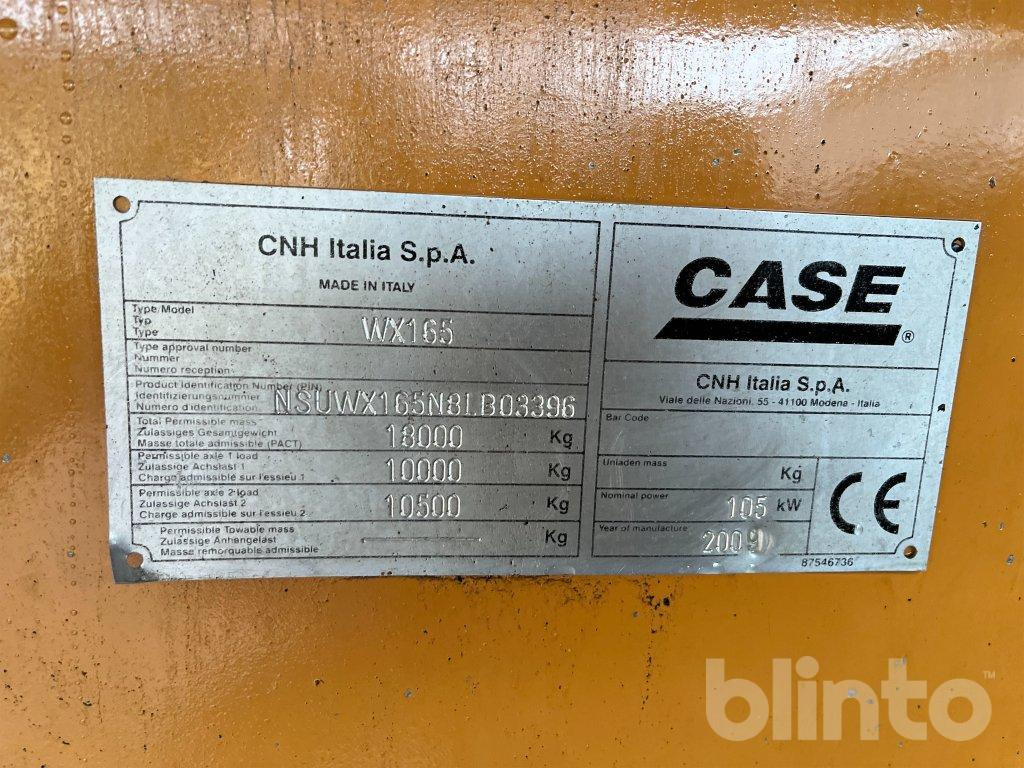 Escavadeira de rodas Case WX165: foto 37