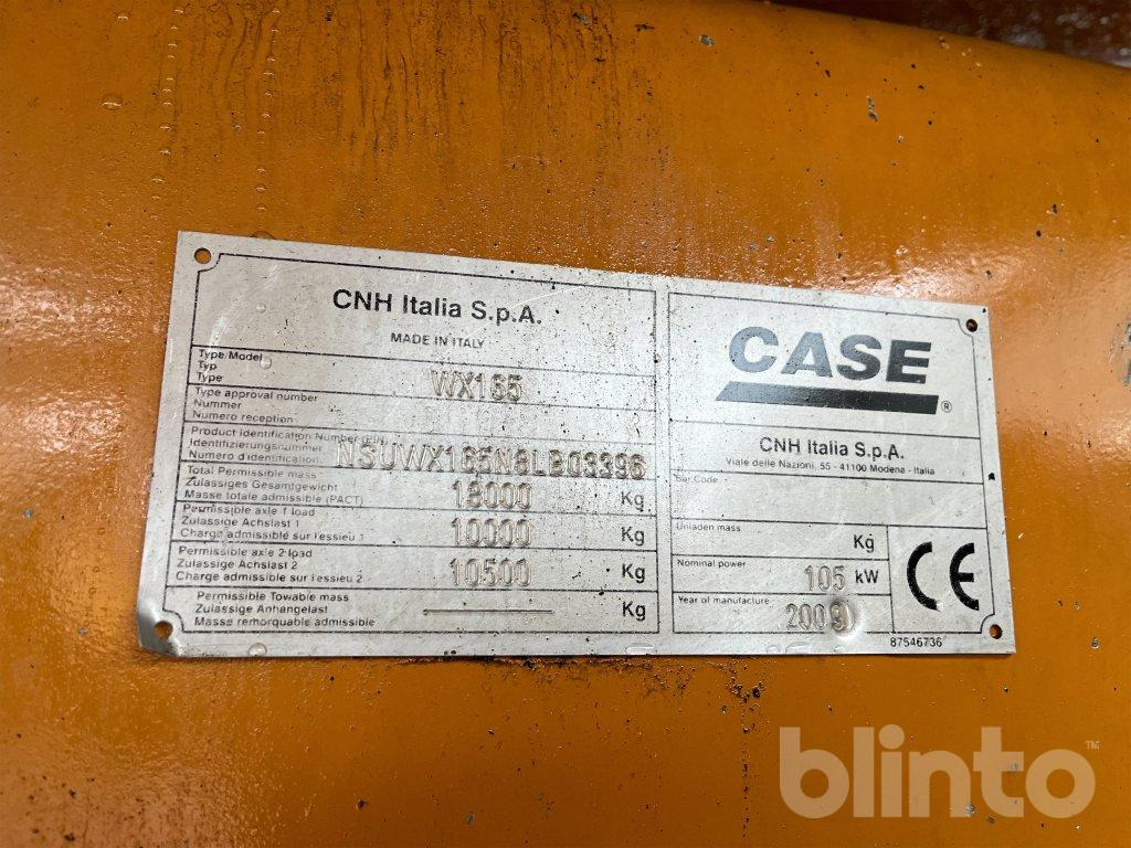 Escavadeira de rodas Case WX165: foto 36