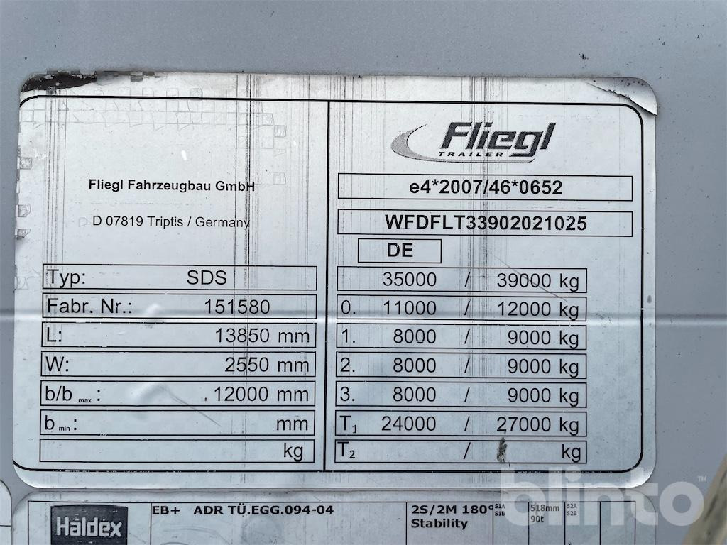 Fliegl SDS 390 (2016) - Semi-reboque de lona: foto 5 Fliegl SDS 390 (2016) - Semi-reboque de lona: foto 5