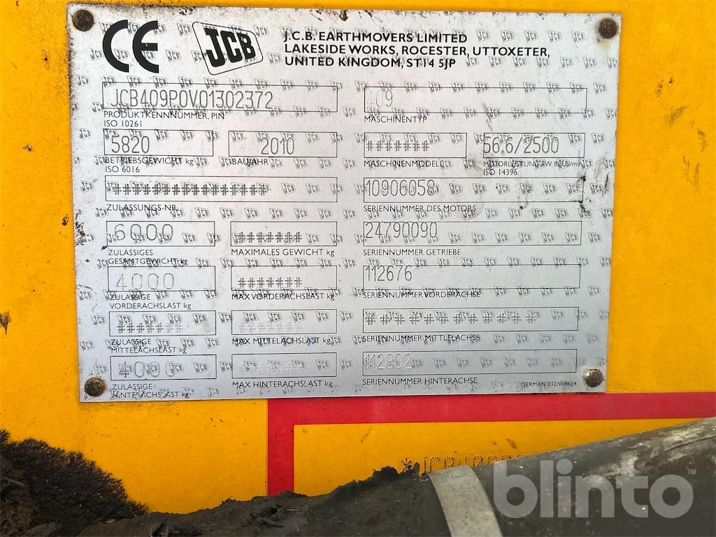 Pá carregadora de rodas JCB 409 (2010): foto 6 Pá carregadora de rodas JCB 409 (2010): foto 6
