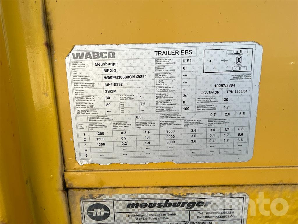 Semi-reboque plataforma/ Caixa aberta Meusburger Typ MPG-3 (2008): foto 9 Semi-reboque plataforma/ Caixa aberta Meusburger Typ MPG-3 (2008): foto 9