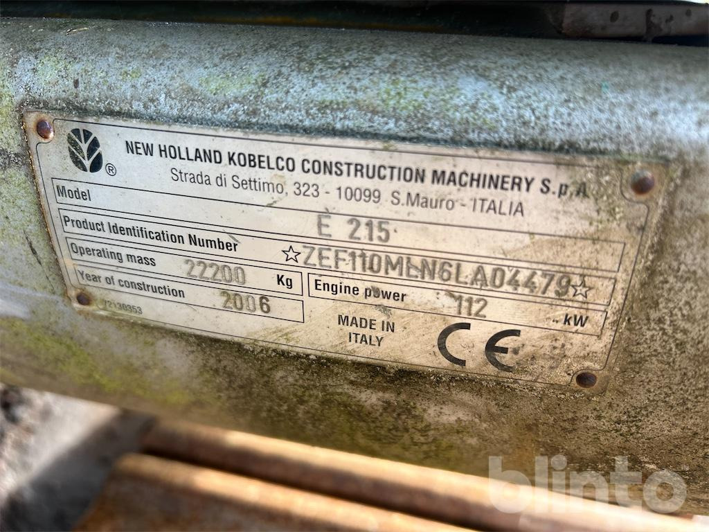 Escavadora de rastos New Holland E215: foto 27