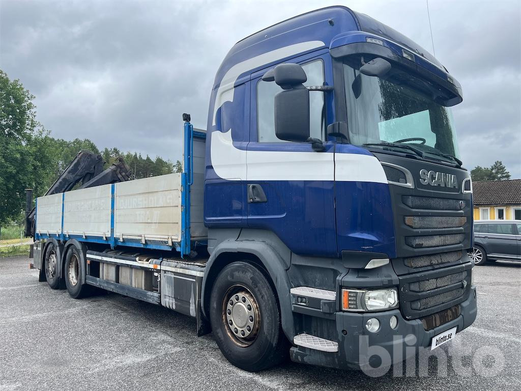 SCANIA R580LB6X2HNB - Camião de caixa aberta/ Plataforma, Camião grua: foto 3 SCANIA R580LB6X2HNB - Camião de caixa aberta/ Plataforma, Camião grua: foto 3