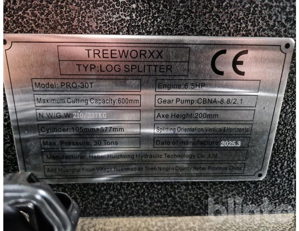TREEWORXX PRO-30T (ungebraucht, Bj. 2025) - Rachador de lenha: foto 5 TREEWORXX PRO-30T (ungebraucht, Bj. 2025) - Rachador de lenha: foto 5