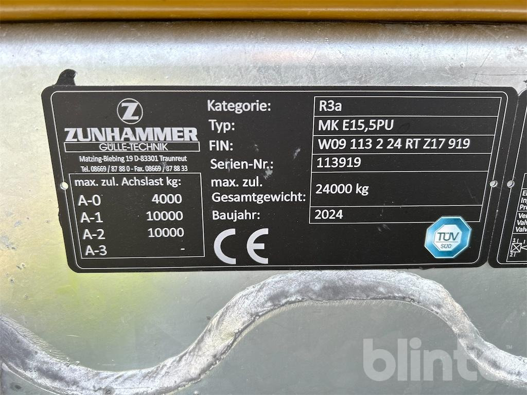 Zunhammer MK E15,EPU (Bj. 2024) - Cisterna de chorume: foto 5 Zunhammer MK E15,EPU (Bj. 2024) - Cisterna de chorume: foto 5