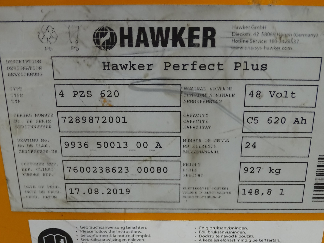 Weitere 48V620AH - Máquina de construção: foto 4 Weitere 48V620AH - Máquina de construção: foto 4