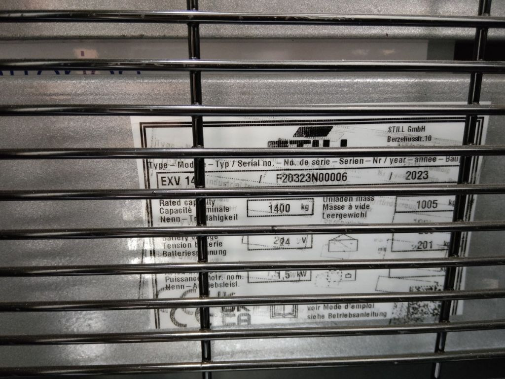 Still EXV14/BATT.NEU - Stacker: foto 5 Still EXV14/BATT.NEU - Stacker: foto 5