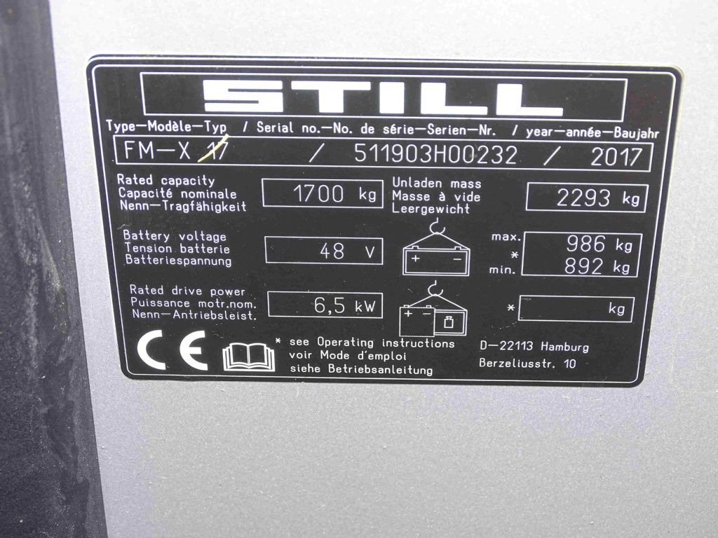 Still FM-X17 - Empilhador retráctil: foto 5 Still FM-X17 - Empilhador retráctil: foto 5