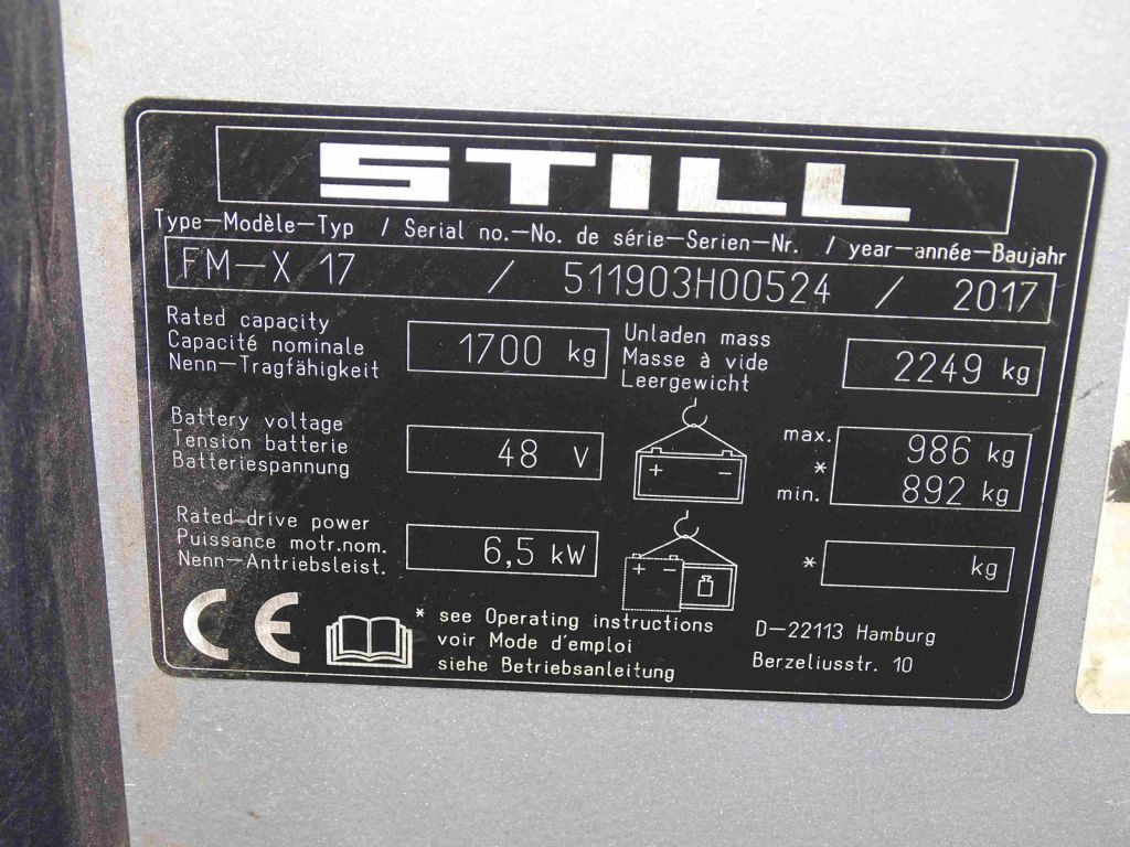 Still FM-X17 - Empilhador retráctil: foto 4 Still FM-X17 - Empilhador retráctil: foto 4