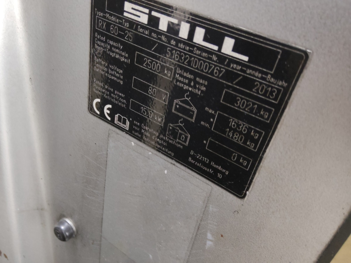 Empilhadeira elétrica Still RX60-25: foto 9 Empilhadeira elétrica Still RX60-25: foto 9