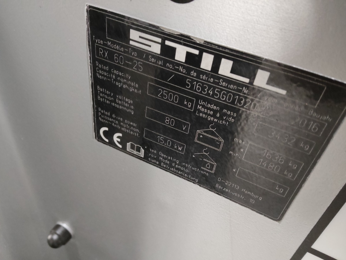 Empilhadeira elétrica Still RX60-25/BATT.NEU: foto 6