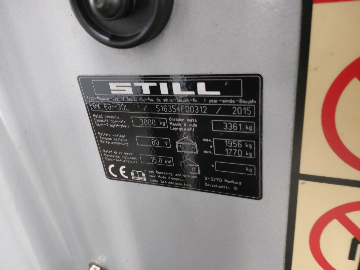 Still RX60-30L - Empilhadeira elétrica: foto 5 Still RX60-30L - Empilhadeira elétrica: foto 5