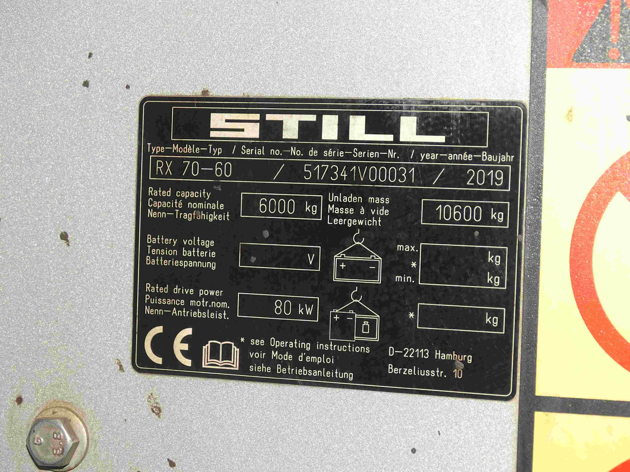 Still RX70-60 - Empilhadeira a diesel: foto 5 Still RX70-60 - Empilhadeira a diesel: foto 5