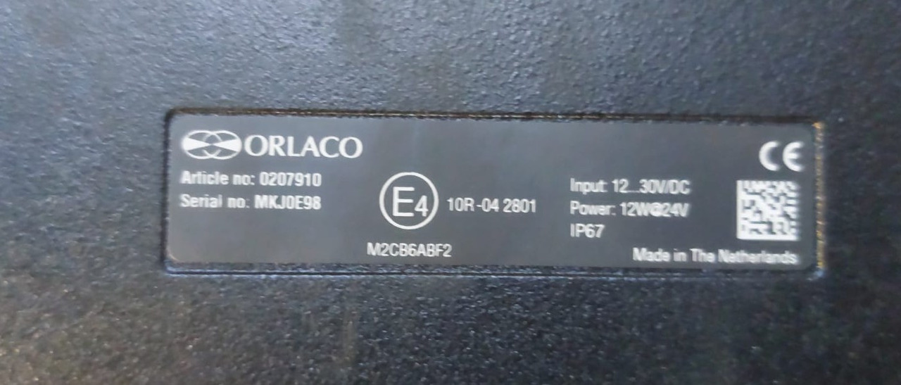 Orlaco Display 0207910 - Sistema elétrico por Máquina de construção: foto 4 Orlaco Display 0207910 - Sistema elétrico por Máquina de construção: foto 4