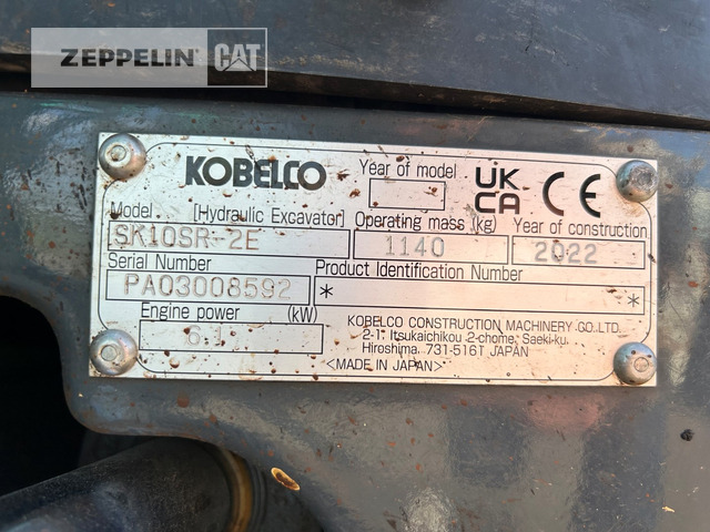 Kobelco SK10SR-2 - Mini escavadeira: foto 5 Kobelco SK10SR-2 - Mini escavadeira: foto 5