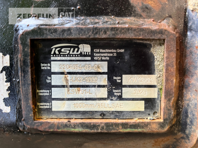 Komponenten GL1000 MS01 - Balde escavadora por Máquina de construção: foto 3 Komponenten GL1000 MS01 - Balde escavadora por Máquina de construção: foto 3