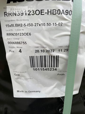 Komponenten WL25 Reifen 27x10.5 - Pneu por Máquina de construção: foto 3 Komponenten WL25 Reifen 27x10.5 - Pneu por Máquina de construção: foto 3