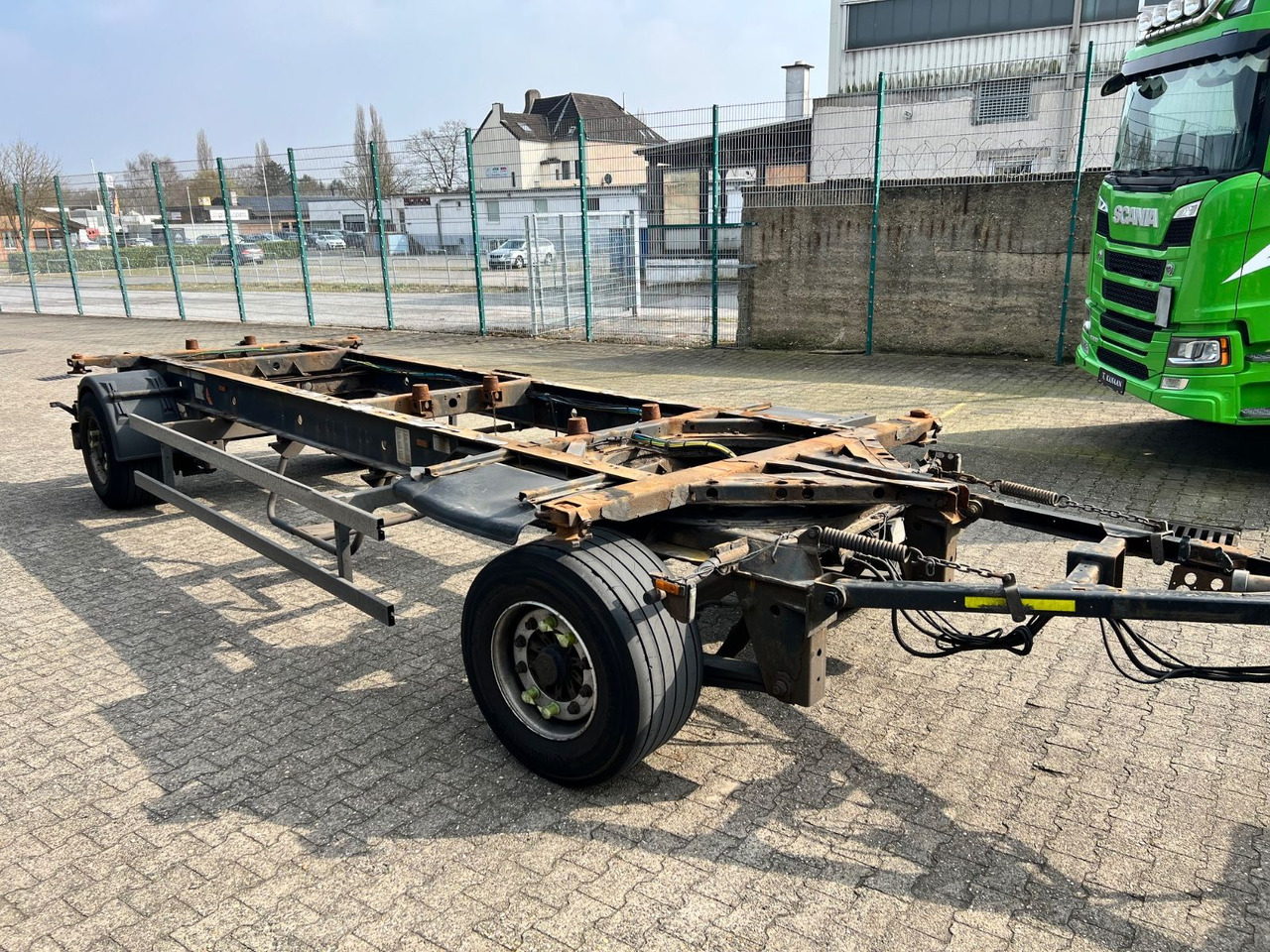 Krone AZ Lafette BDF-DB07L 445/45/19,5 TÜV Jan/26 - Reboque transportador de contêineres/ Caixa móvel: foto 3 Krone AZ Lafette BDF-DB07L 445/45/19,5 TÜV Jan/26 - Reboque transportador de contêineres/ Caixa móvel: foto 3