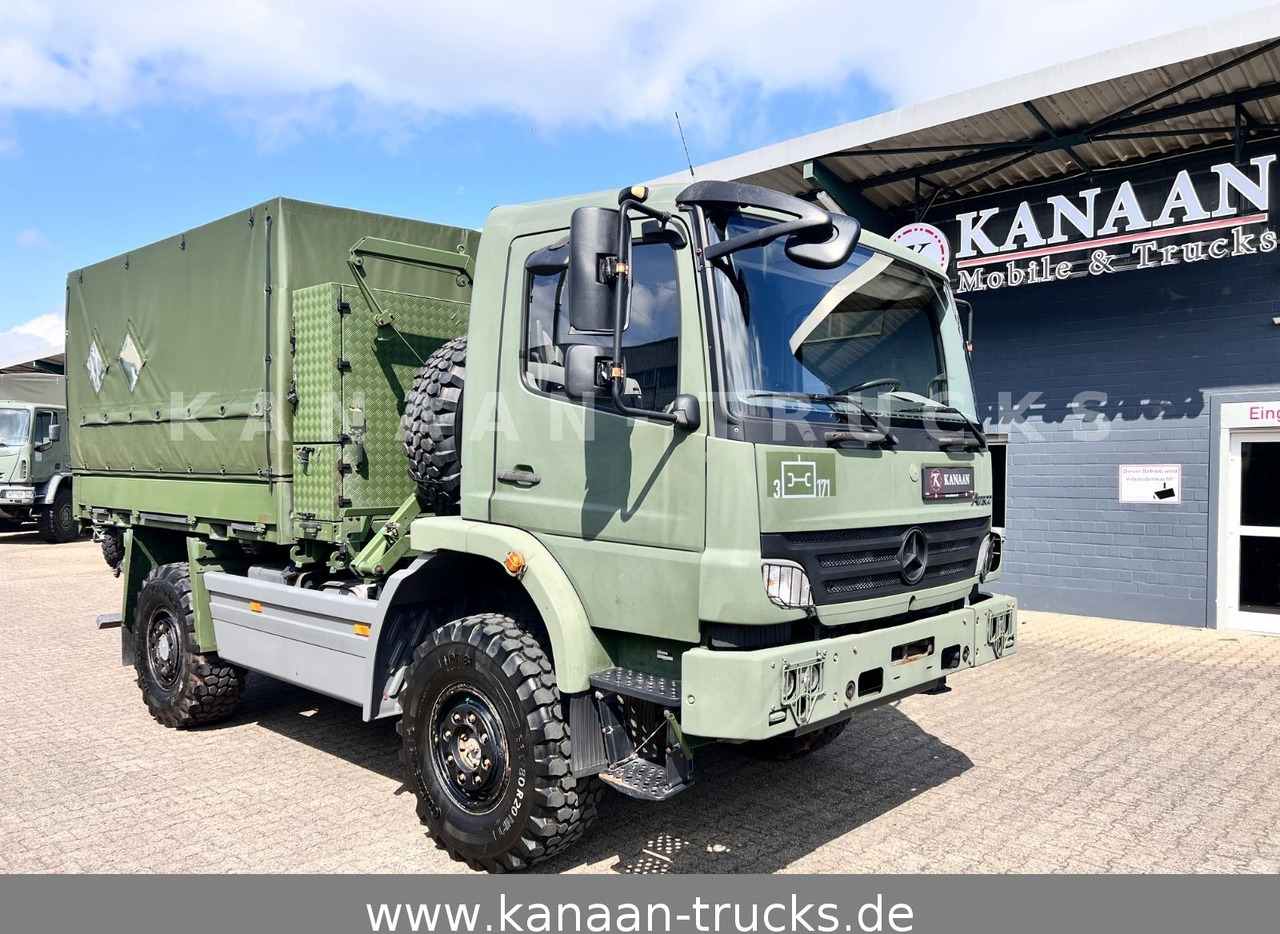 Mercedes-Benz 1018 Atego 4x4 Allrad Camper Expedition - Camião transportador de contêineres/ Caixa móvel: foto 1 Mercedes-Benz 1018 Atego 4x4 Allrad Camper Expedition - Camião transportador de contêineres/ Caixa móvel: foto 1