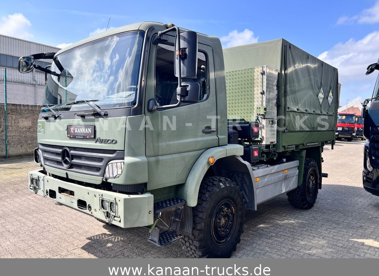 Mercedes-Benz 1018 Atego 4x4 Allrad Miltär Camper Expedition - Camião transportador de contêineres/ Caixa móvel: foto 2 Mercedes-Benz 1018 Atego 4x4 Allrad Miltär Camper Expedition - Camião transportador de contêineres/ Caixa móvel: foto 2