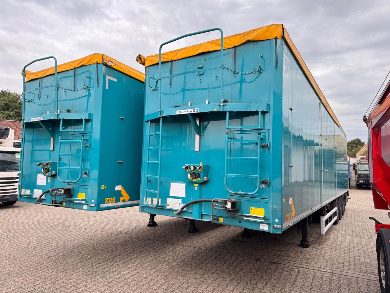 Stas S 300 ZX Walkingfloor Schubboden 2 x Vorhanden - Semi-reboque piso móvel: foto 3 Stas S 300 ZX Walkingfloor Schubboden 2 x Vorhanden - Semi-reboque piso móvel: foto 3